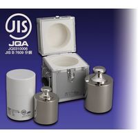 ViBRA F2CSBー500GJ:JISマーク付基準分銅型円筒分銅(非磁性ステンレス)500G F2級 プラケース付 F2CSB-500GJ 1個（直送品）