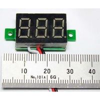 共立電子産業 ミニタイプ7セグLED電圧計モジュール 緑 67-4751-67 1個（直送品）