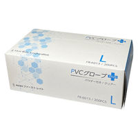 PVCグローブPLUS 粉付き L 200枚 FR-6013 1箱（200枚入）（わけあり品）