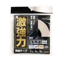 和気産業 激強力両面テープ 多用途建材 1.1x15mmx10m WEB003 1セット(4個)（直送品）