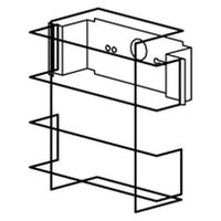 三菱 LED誘導灯用C級壁直付ガード GAF46 1台（直送品）