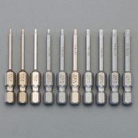 エスコ 10本組/T 1ーT15 [Torx]ドライバービット EA611GM-110 1セット（直送品）