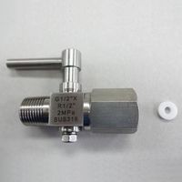 エスコ G 1/2”xR 1/2” ゲージコック(ステンレス) EA729HD-34 1個（直送品）