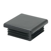 エスコ 50x 50mm 角型保護キャップ(黒/20個) EA983FP-215 1セット(6袋)（直送品）