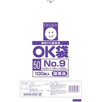 大倉工業 オークラ OK袋 50μm 9号 OK (50)9 1セット(2000枚:100枚×20袋) 557-3091（直送品）