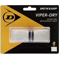 DUNLOP(ダンロップ) テニス リプレイスメントグリップ セミドライタイプ VIPER-DRY ホワイト DTA2022（直送品）