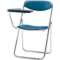 【軒先渡し】SANKEI メモ板付 折りたたみ椅子 メモ板付 ブルー SCF02-CXM-BL 1セット(2脚入)（直送品）