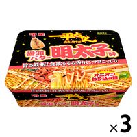 明星食品　一平ちゃん 夜店の焼そば 醤油バター明太子味　1セット（3個）