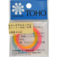 トーホー(株) TOHO カラーテグスミックス 太さ約0.47mm×各色約2m ミックス 6-11-8M 1箱(5枚入)（直送品）