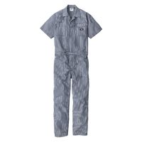 コーコス信岡　Dickies  D-7102  ライト　ストレッチヒッコリー　半袖ツナギ S ネイビー 1着（直送品）