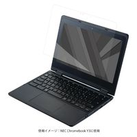 NEC Chromebook Y3 11.6インチ用 液晶保護 ガラスフィルム 高透明 EF-CBNE03FLGG エレコム 1個（直送品）