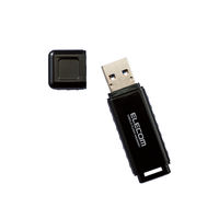USBメモリ 128GB USB3.2(Gen1) キャップ式 ブラック MF-HSU3128GBK/E エレコム 1個（直送品）