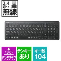 ワイヤレスコンパクトキーボード パンタグラフ式 薄型 ブラックTK-FDP099TBK/EC エレコム 1個（直送品）