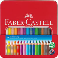 ファーバーカステル ジャンボグリップ水彩色鉛筆 16色入りギフトボックス 110916 1個（直送品）