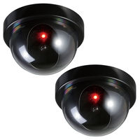 アーテック 防犯ダミーカメラドーム型(赤色LED点滅タイプ)2個セット 49459 1セット(4包)（直送品）