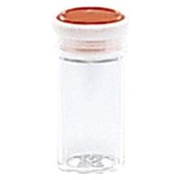 シント―化学 スチロール瓶 透明(押込蓋) 10259103 フタ:オレンジ(基本色) 101-59204(25CC) 1個（直送品）