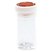シント―化学 スチロール瓶 透明(押込蓋) 10259100 フタ:オレンジ(基本色) 101-59201(5CC) 1個（直送品）