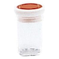 シント―化学 スチロール瓶 透明(押込蓋) 10259101 フタ:オレンジ(基本色) 101-59202(10CC) 1個（直送品）