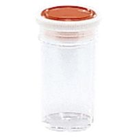 シント―化学 スチロール瓶 透明(押込蓋) 10259105 フタ:オレンジ(基本色) 101-59206(40CC) 1個（直送品）