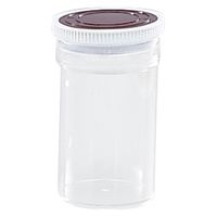 シント―化学 スチロール瓶 透明(押込蓋:あずき色 10259112 101-59213(500CC) 1個（直送品）