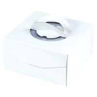 ヤマニパッケージ ケーキ箱 デコホワイト135 6号 DE-172 1ケース(100個(25個×4)（直送品）