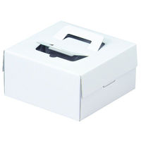 ヤマニパッケージ ケーキ箱 デコホワイト7号 CLトレー付 DE-10 1ケース(100個(1個×100)（直送品）