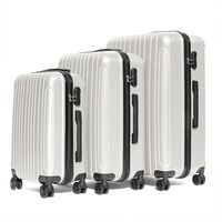 TABI LIGHT WEIGHT CONVEX CONCAVE スーツケース SMLスリーサイズセット IVORY BB015-4 1式（直送品）