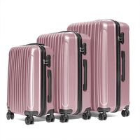 TABI LIGHT WEIGHT CONVEX CONCAVE スーツケース SMLスリーサイズセット ROSE PINK BB015-7（直送品）