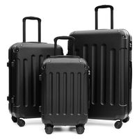 DAP TABI LIGHT WEIGHT GUARDIA スーツケース SMLスリーサイズセット JET BLACK BB029-1 1式（直送品）