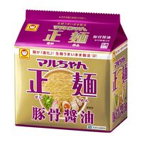 東洋水産　マルちゃん正麺 豚骨醤油味 袋麺　1パック（5食入）