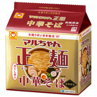 東洋水産　マルちゃん正麺 中華そば 和風醤油味 袋麺　1パック（5食入）