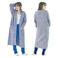 武興商事 FLUFFY 着る毛布 グレー Fサイズ 2 1個（直送品）