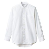 ボンマックス メンズスタンドカラー長袖シャツ ホワイト M FB5051M 1枚（直送品）