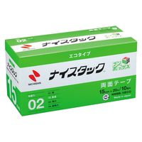 ニチバン 両面テープ ナイスタック エコタイプ 幅15mm×20m NWBB-15ECO ブンボックス 1セット（10箱：100巻）