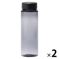 無印良品 目盛り付き ドリンクボトル ダークグレー 約500mL 1セット（1個×2） 良品計画