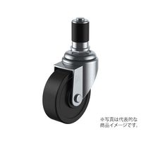 ユーエイ STF型キャスター 自在車ゴムパイプ差し込み式 STF-50RH 24 1個 62-9794-61（直送品）