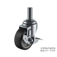 ユーエイ STーS型キャスター 自在車ねじ込み式(ストッパー付) ST-75NRBDSUNF1/2 25 1個 62-9793-77（直送品）