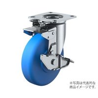 ユーエイ J2KーS型キャスター 自在車(旋回固定式)プレート式(ストッパー付) MCBJ2K-150S 1個 62-9784-65（直送品）