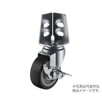 ユーエイ SAーS型キャスター 自在車アングル式(ストッパー付) SA-100NRS 1個 62-9789-41（直送品）