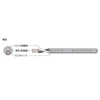 富士電線工業 電線 VCTーFー5.5SQXー4C VCT-F-5.5SQX-4C 1巻(100M)（直送品）