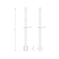 旭製作所 ろ過板付きガス噴射管 太鼓形 Φ30 細目 3906-30/3 1個 64-9049-02（直送品）