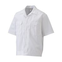 アズワン 男性用白半袖上着 ホワイト M 65-1702-49 1着（直送品）