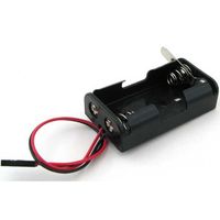 共立電子産業 単3×2本用スイッチ付電池ケース QIコネクタ・リード線付 311-530-SW 1個 65-3734-27（直送品）