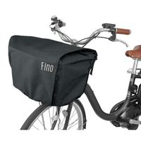 Fino 電動アシスト自転車用カゴカバー前用 FNーFRー01 ブラック FN-FR-01BK 1セット(2個)（直送品）