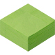 溝端紙工印刷　カラーナプキン　4つ折り　2PLY　グリーンティー　1セット（200枚：50枚入×4袋）  オリジナル