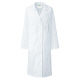 KAZEN レディス診察衣S型長袖（ドクターコート） 医療白衣 ホワイト シングル 4L 120-30（直送品）