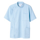 住商モンブラン ケーシー（メンズ・半袖） 医務衣 医療白衣 サックスブルー（水色） LL 52-814（直送品）