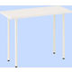 プラス フラットテーブル  ホワイト  幅1000×奥行400×高さ700mm  1台（2梱包）（直送品）