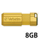 USBメモリー 8GB バーベイタム USB2.0対応 USBP8GVY2