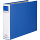 アスクル　パイプ式ファイル 両開き　ベーシックカラースーパー（2穴）B4ヨコ　とじ厚50mm背幅66mm　ブルー　10冊  オリジナル